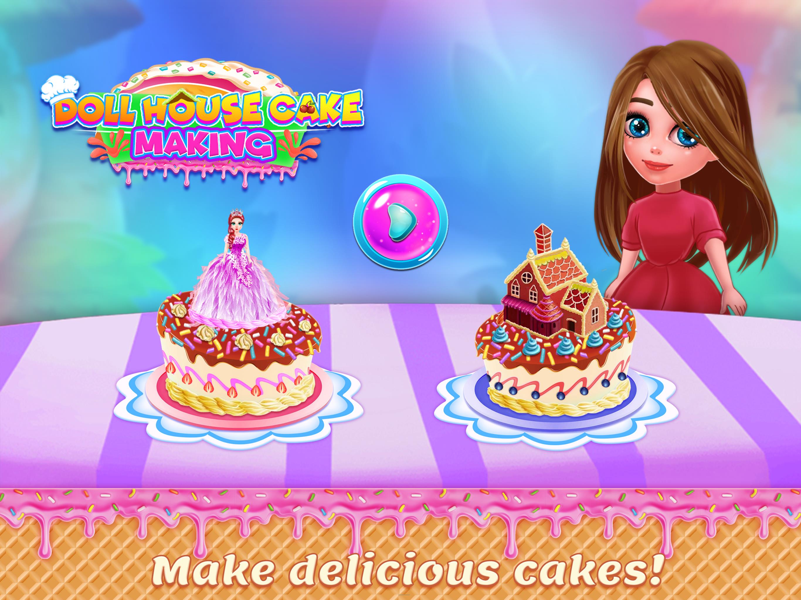 Doll House Cake Maker Game Captura de pantalla 3