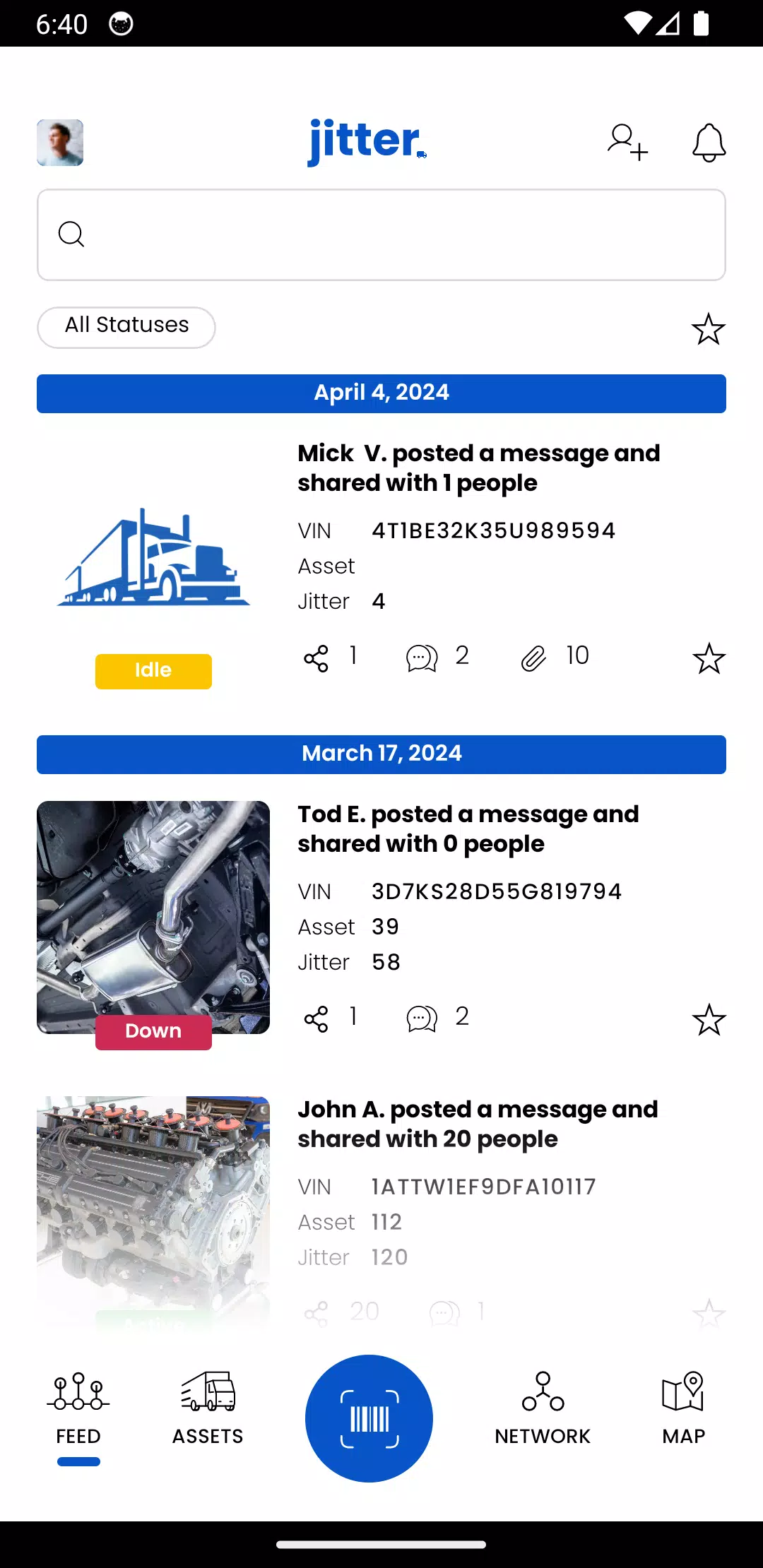 Jitter. Capture d'écran 2