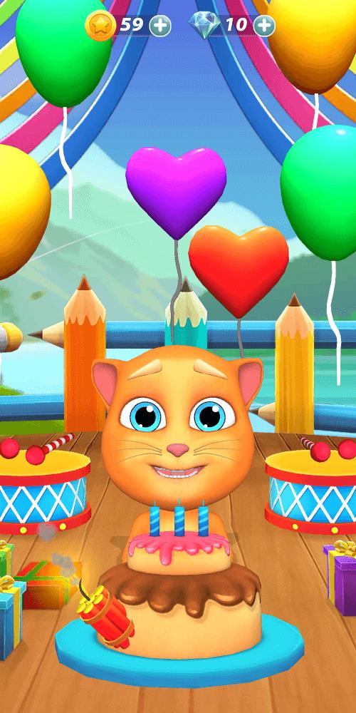 Virtual Pet Tommy - Cat Game Скриншот 1