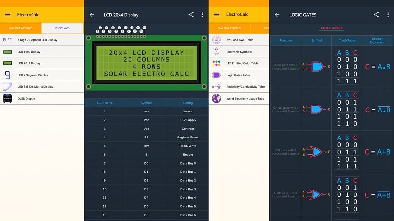 ElectroCalc Captura de tela 3