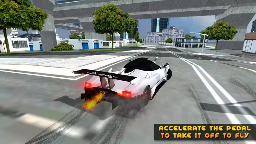 Flying Car Game driving Schermafbeelding 4