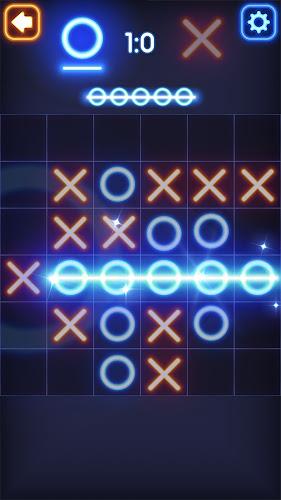 Tic Tac Toe Glow: 2 Players Captura de pantalla 4