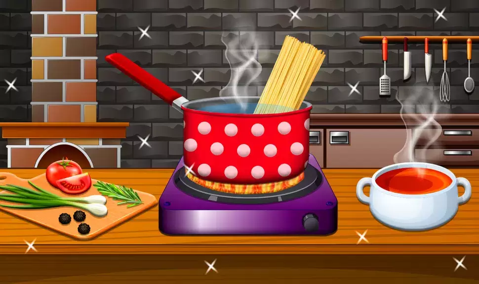 Crispy Noodles Cooking Game Captura de pantalla 1