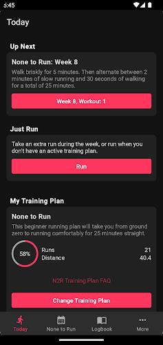 None to Run: Beginner, 5K, 10K スクリーンショット 2