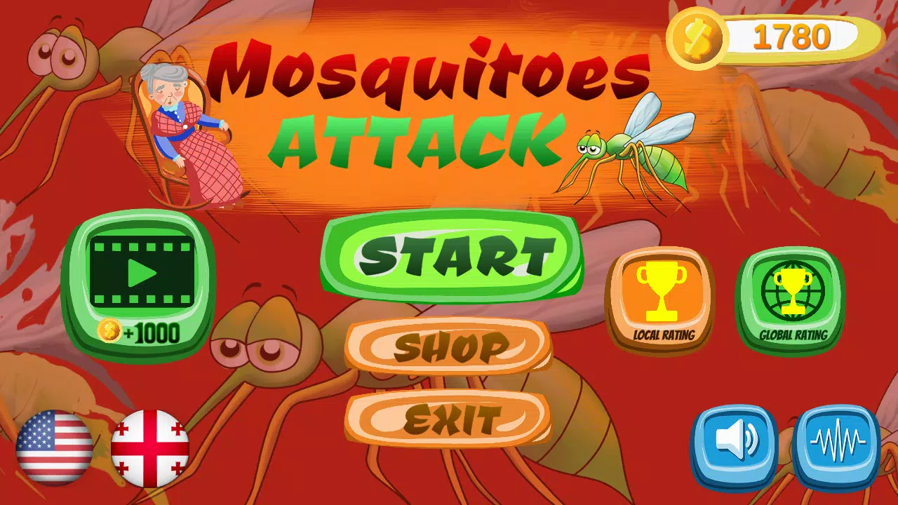 Mosquitoes Attack ภาพหน้าจอ 1