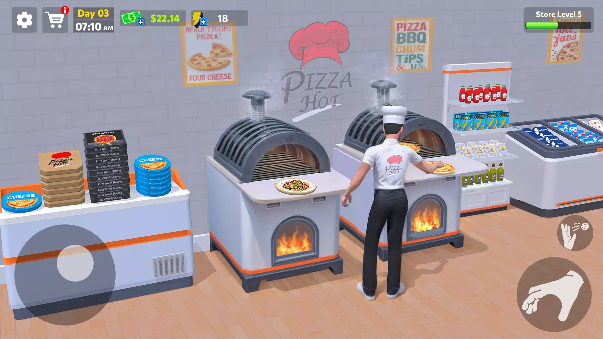 Pizza Shop Simulator 3D Ekran Görüntüsü 2