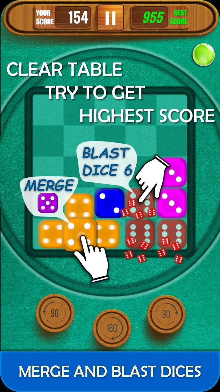 Dice Merge And Blast Puzzle Schermafbeelding 3