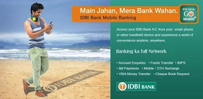 IDBI Bank GO Mobile+ Ekran Görüntüsü 1