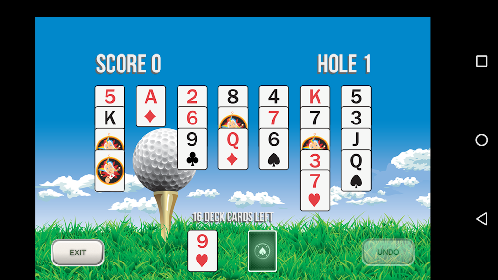 Golf Solitaire 18 스크린샷 1