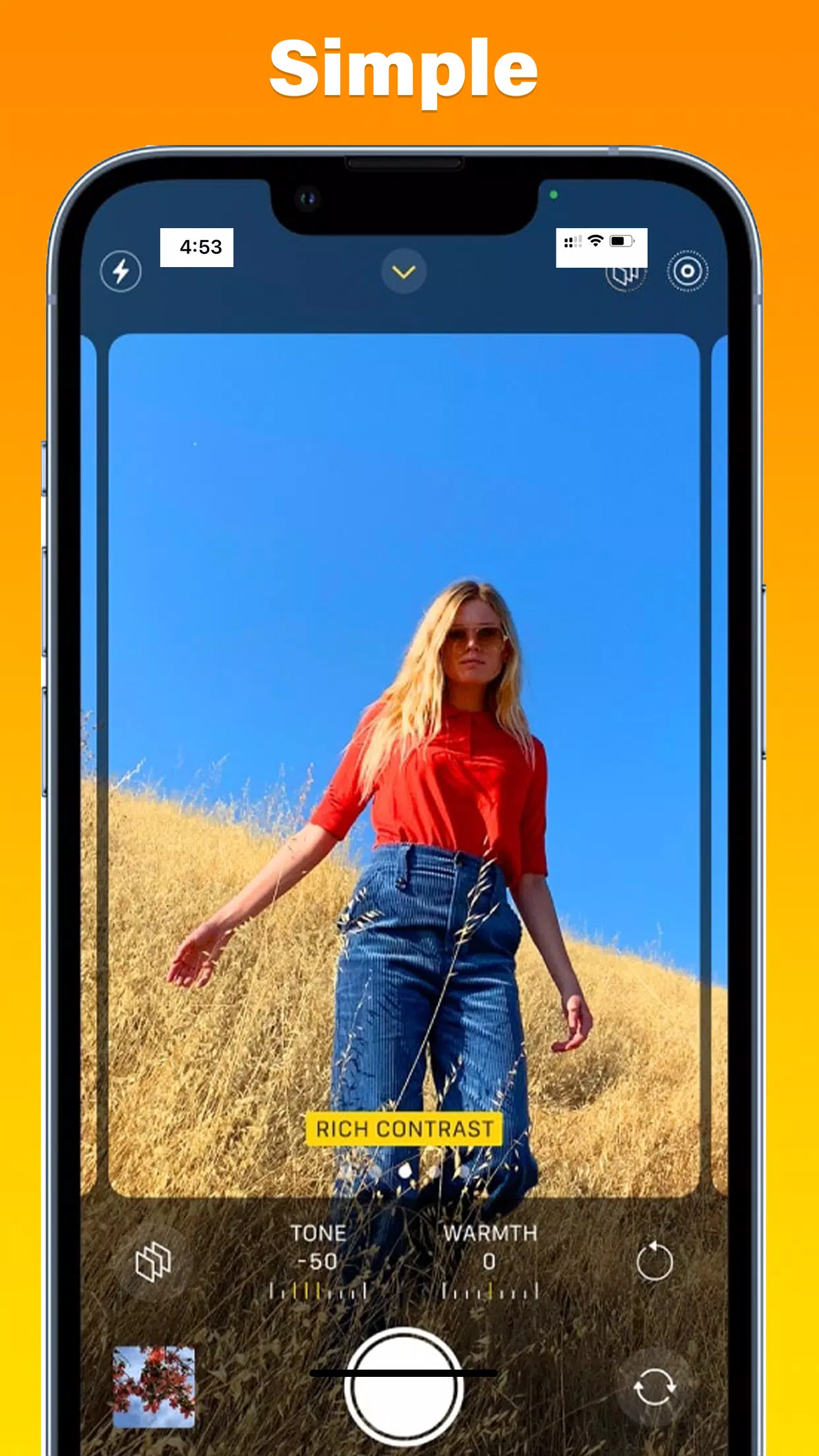 Camera iPhone 15 - OS16 Camera应用截图第1张