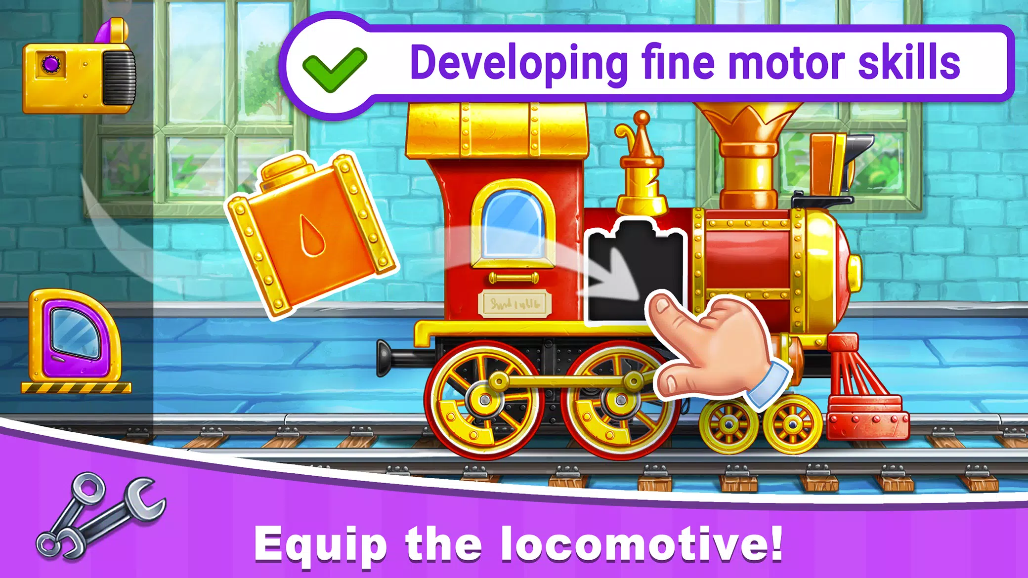 Train Games for Kids: station Zrzut ekranu 1