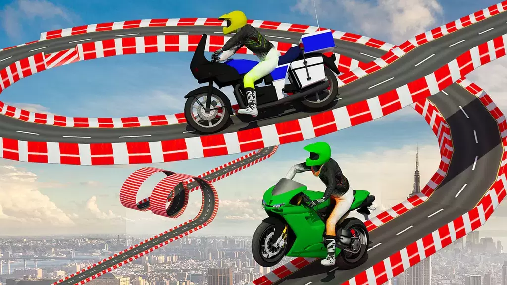 Stunt Bike Race Moto Drive 3D Captura de pantalla 1