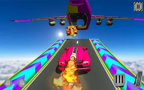 Rocket Car Racing Stunts Tangkapan skrin 2