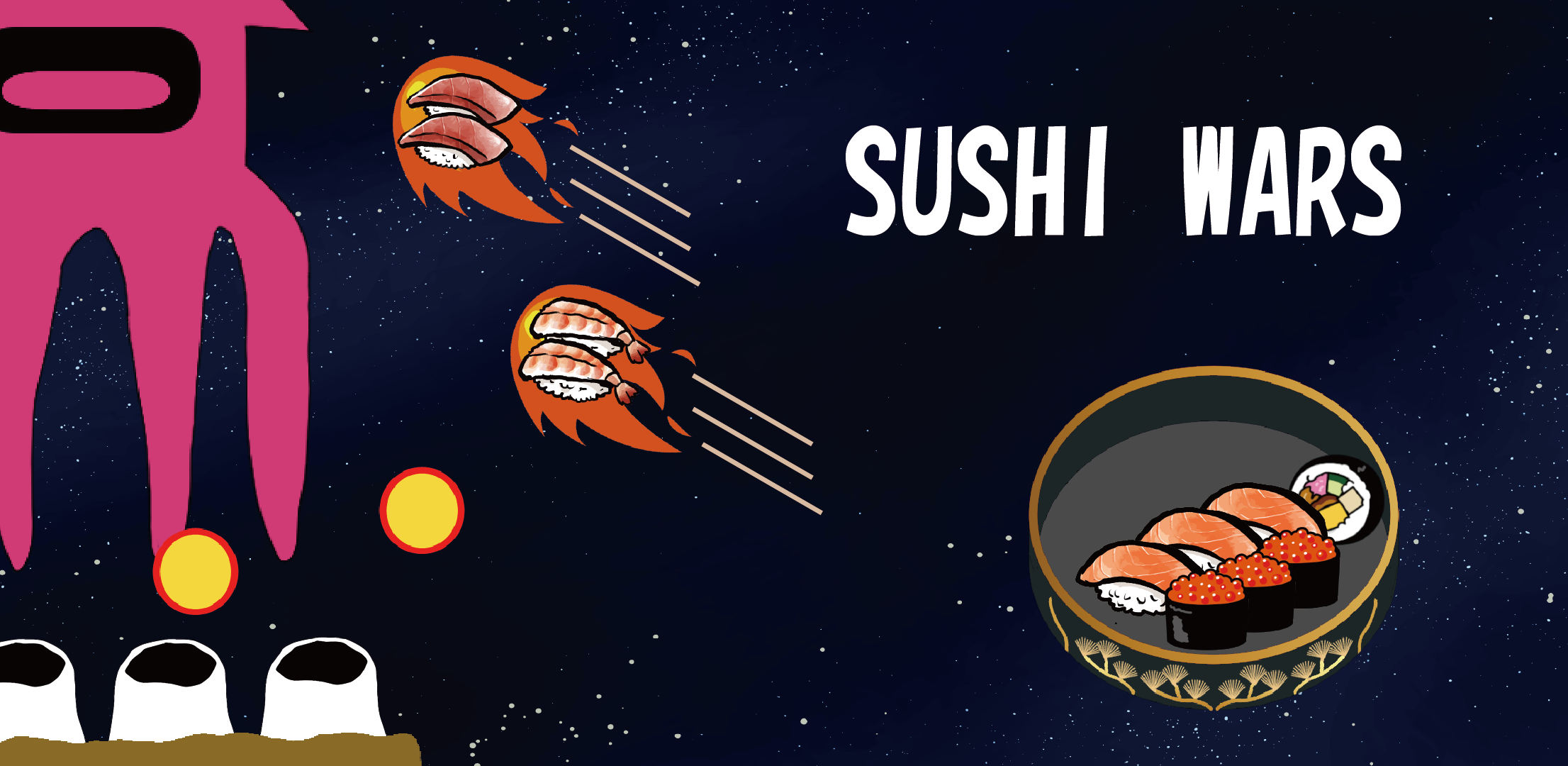 SUSHI WARS - easy shooter game- Capture d'écran 1