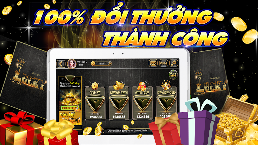 Slot - Vuong quoc lucky, Game Danh Bai Doi Thuong Ảnh chụp màn hình 2