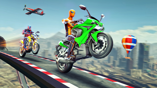 Super Hero Bike: Racing Game Captura de tela 2