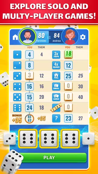 Yatzy: Dice Game Online ဖန်သားပြင်ဓာတ်ပုံ 2