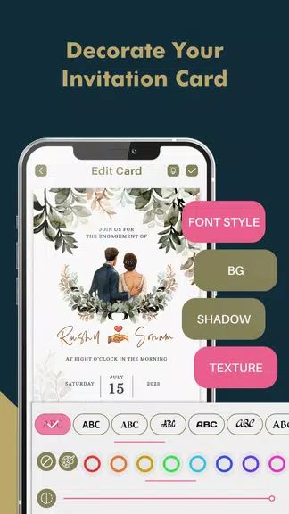 Engagement Card Maker & Design Screenshot 4