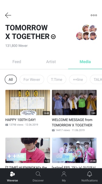 weverse スクリーンショット 4