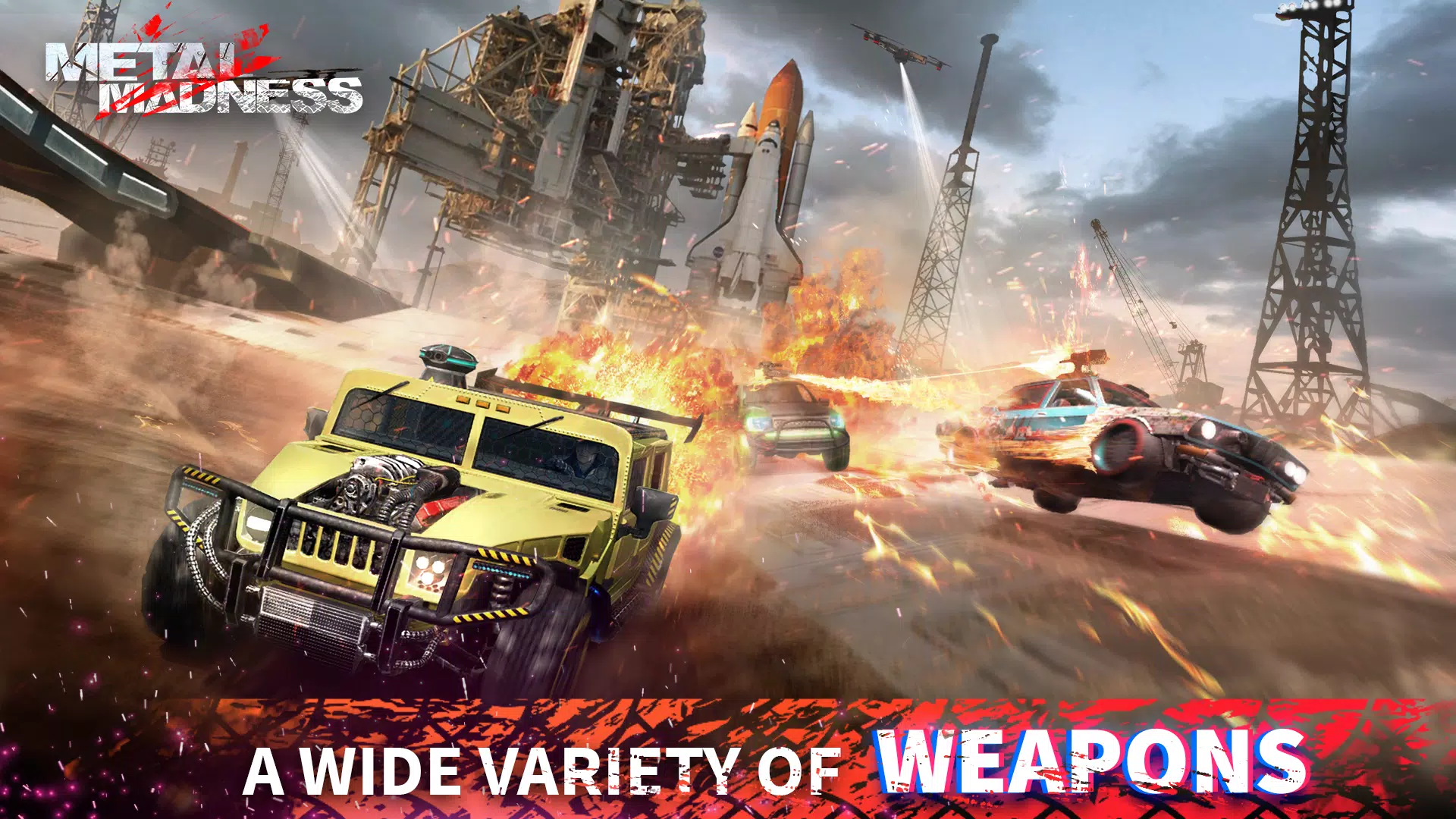 METAL MADNESS PvP: Car Shooter ဖန်သားပြင်ဓာတ်ပုံ 1