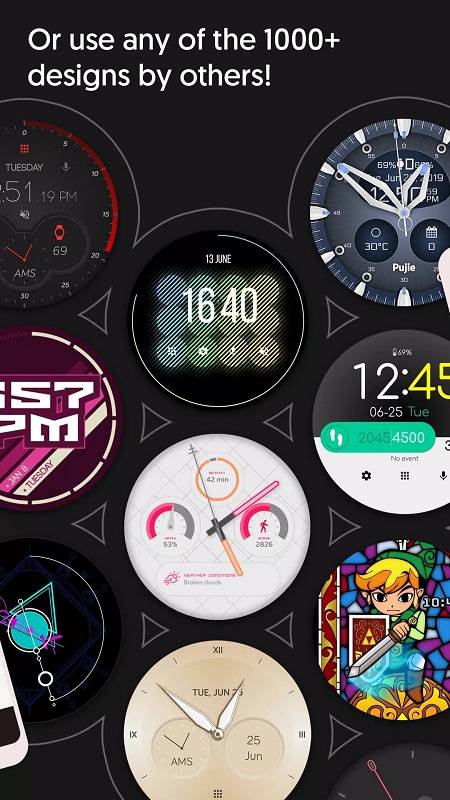 Watch Faces - Pujie - Premium Скриншот 2