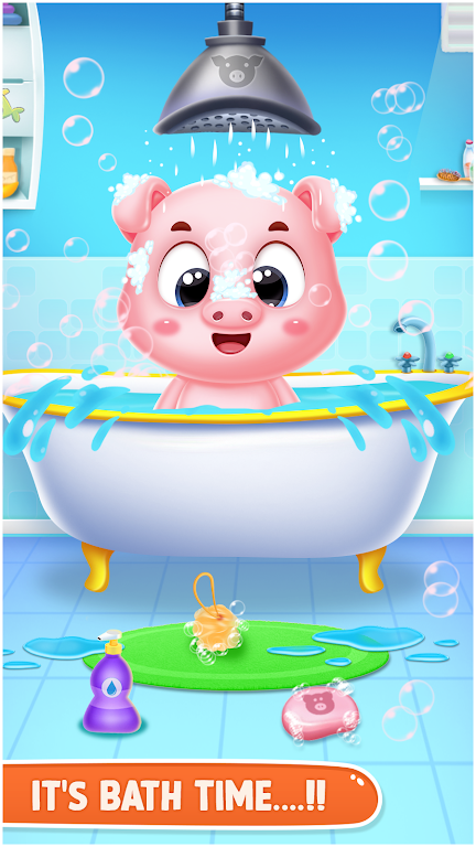 pinky pig daycare salon games Скриншот 2