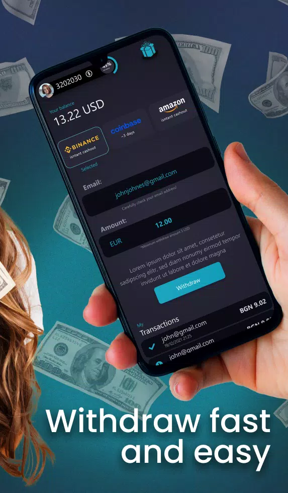 Cash Earning App Givvy Videos Capture d'écran 3