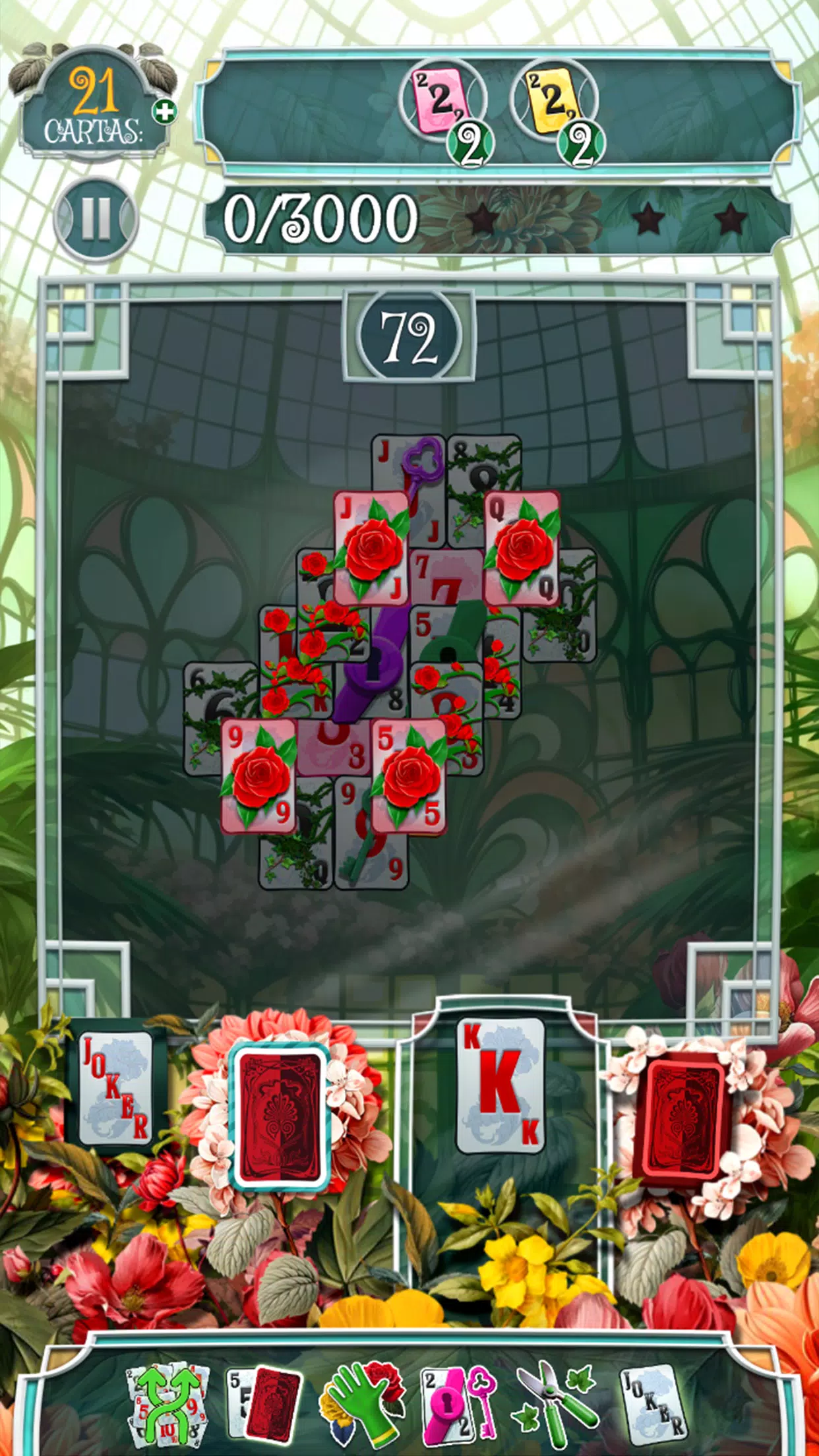 Greenhouse Solitaire TriPeaks Zrzut ekranu 4