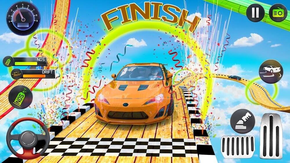 Mega Ramp Car Stunts Race Скриншот 4