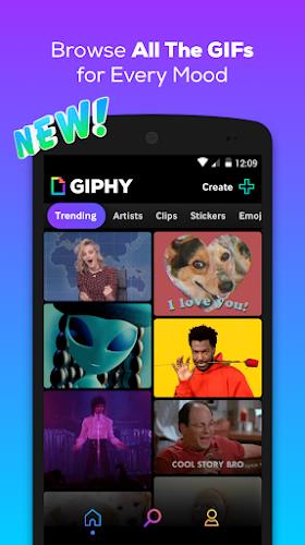 GIPHY: GIF & Sticker Keyboard Screenshot 1