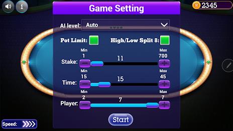 Omaha Poker Offline应用截图第1张