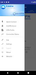 AirVPN Eddie Client GUI Schermafbeelding 2