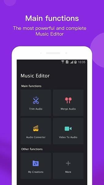 Free Music Editor - Audio, MP3, MP4 Zrzut ekranu 1