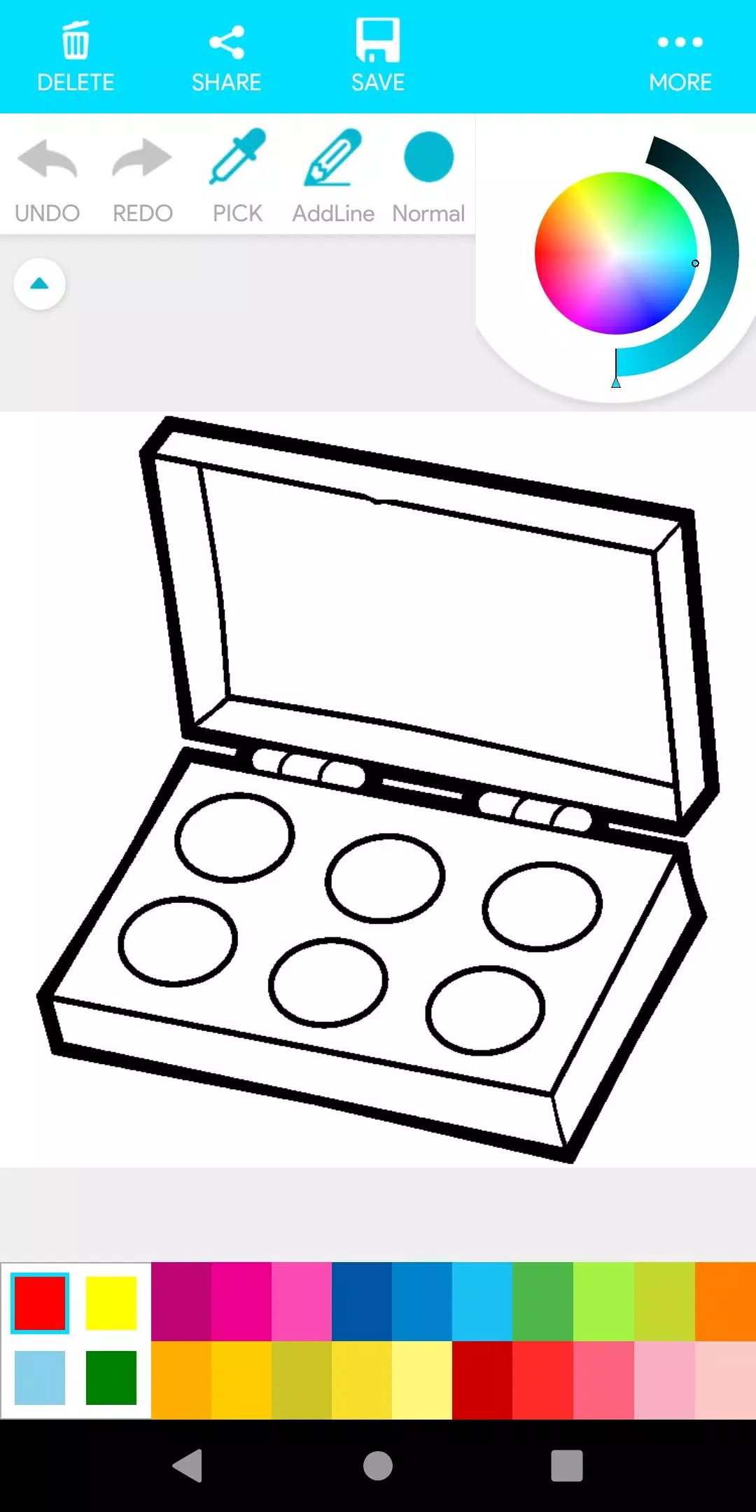 Coloring Beauty Cosmetics Screenshot 4