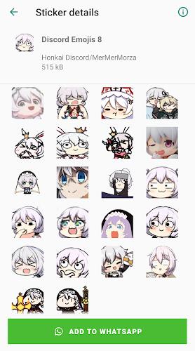 Honkai Whatsapp Stickers Capture d'écran 2