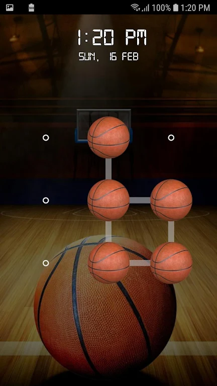 Basketball Screen Lock Pattern ဖန်သားပြင်ဓာတ်ပုံ 4