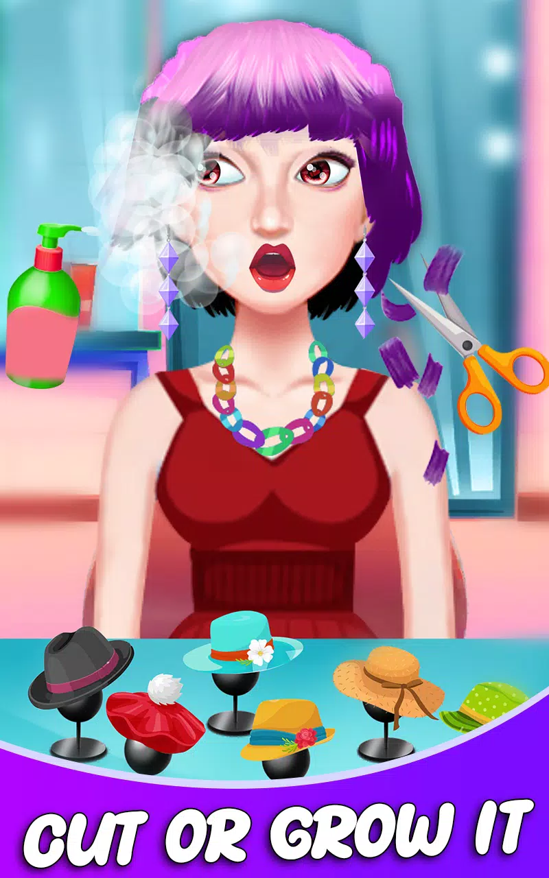 Fashion Girls Hair Salon Games Captura de tela 3