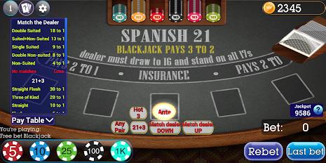 Spanish Blackjack 21 Captura de pantalla 1