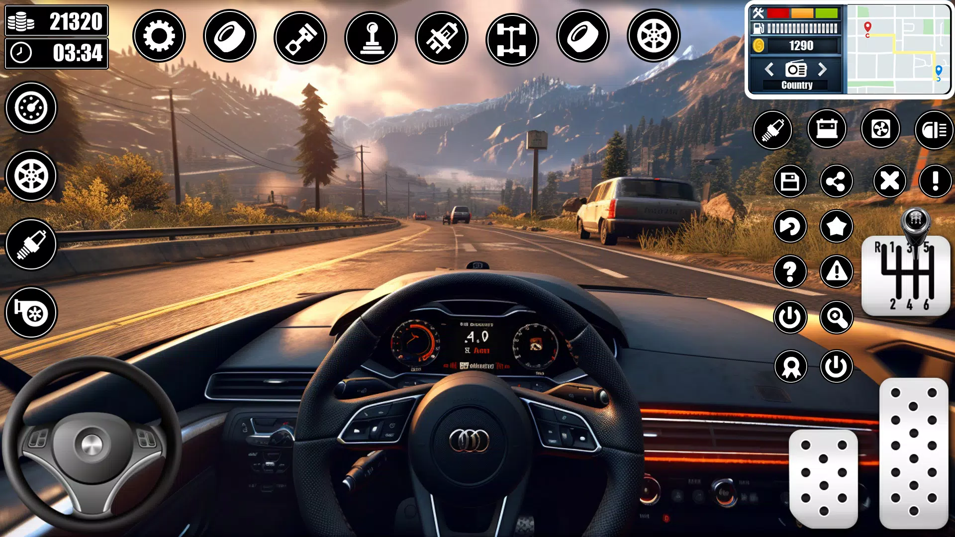 Real Car Driving School Games Captura de tela 3