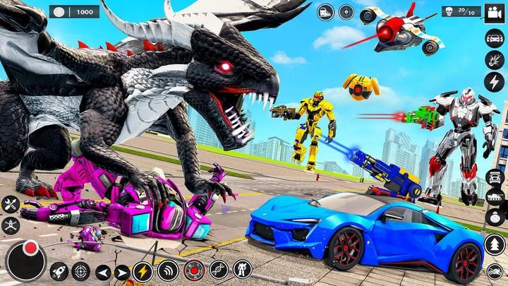 Bee Robot Car Transform Games Captura de tela 2