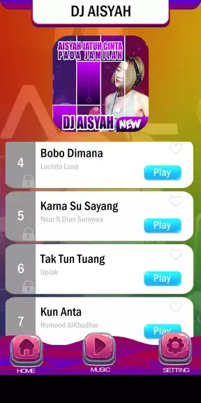 Piano Tiles DJ Aisyah Jamilah Schermafbeelding 2