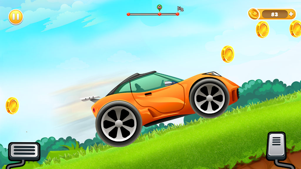 Uphill Races Car Game For Boys Captura de pantalla 1