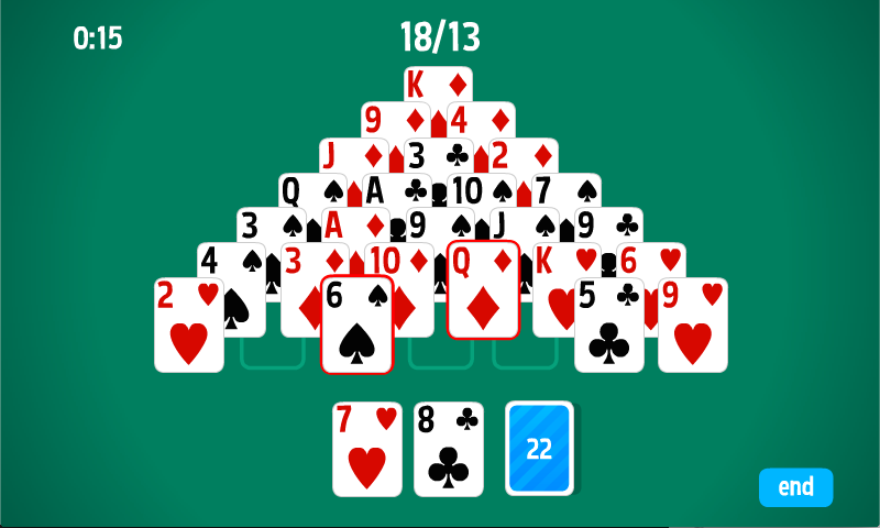 Pyramid Solitaire HD card game Screenshot 4