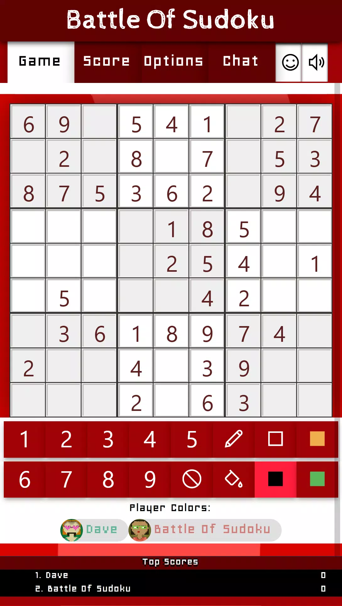 Battle Of Sudoku Captura de tela 1