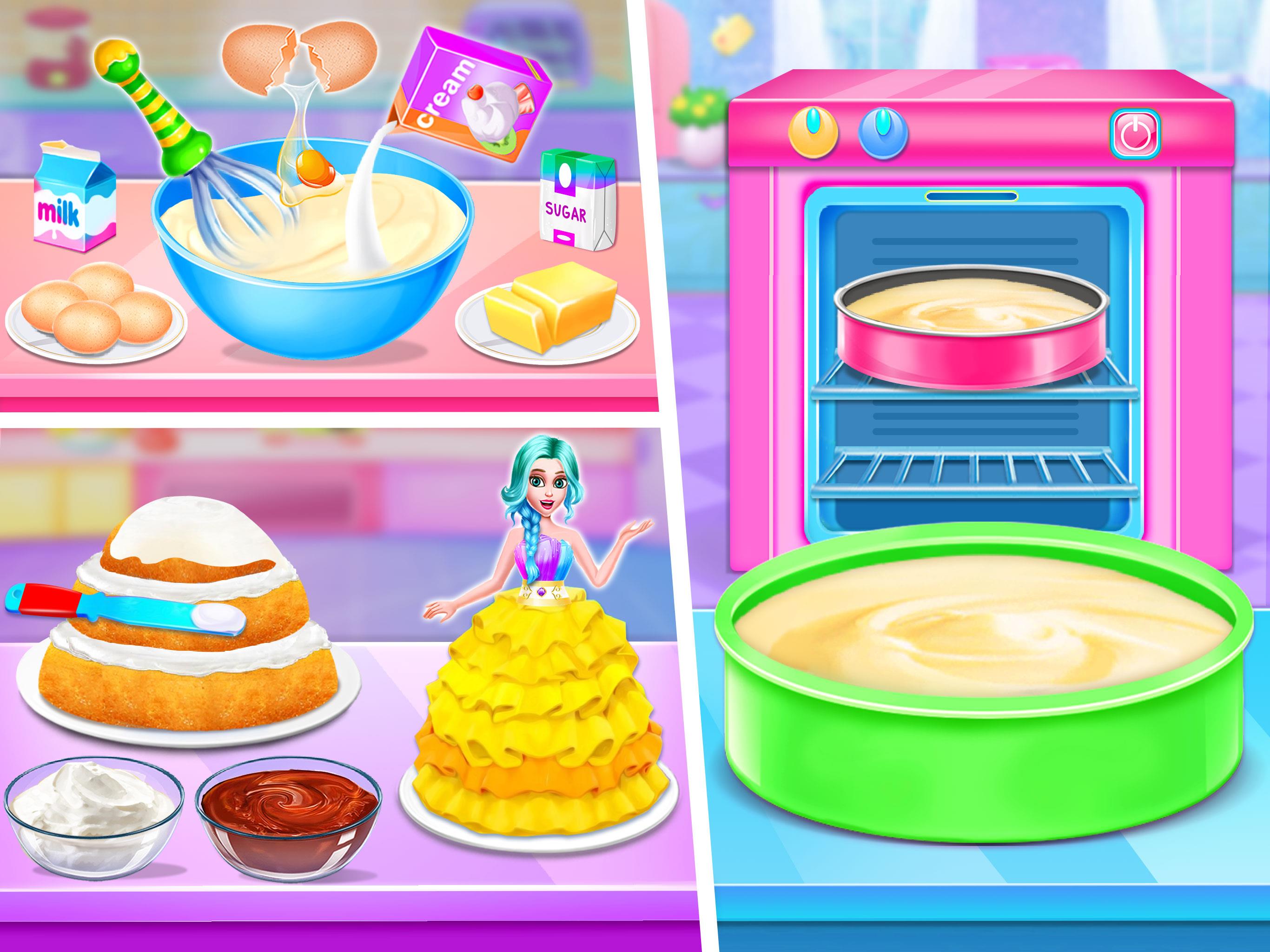 Doll House Cake Maker Game Captura de pantalla 2