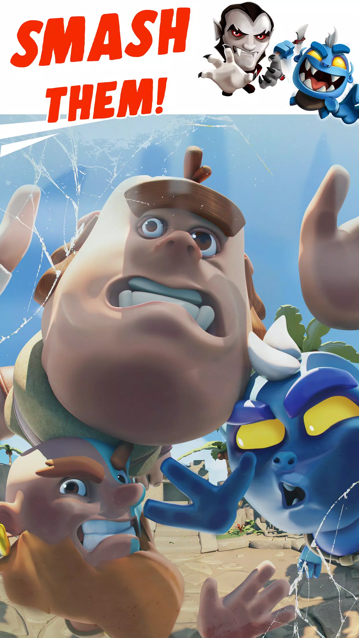 Smashing Four: PvP Hero bump Captura de tela 1