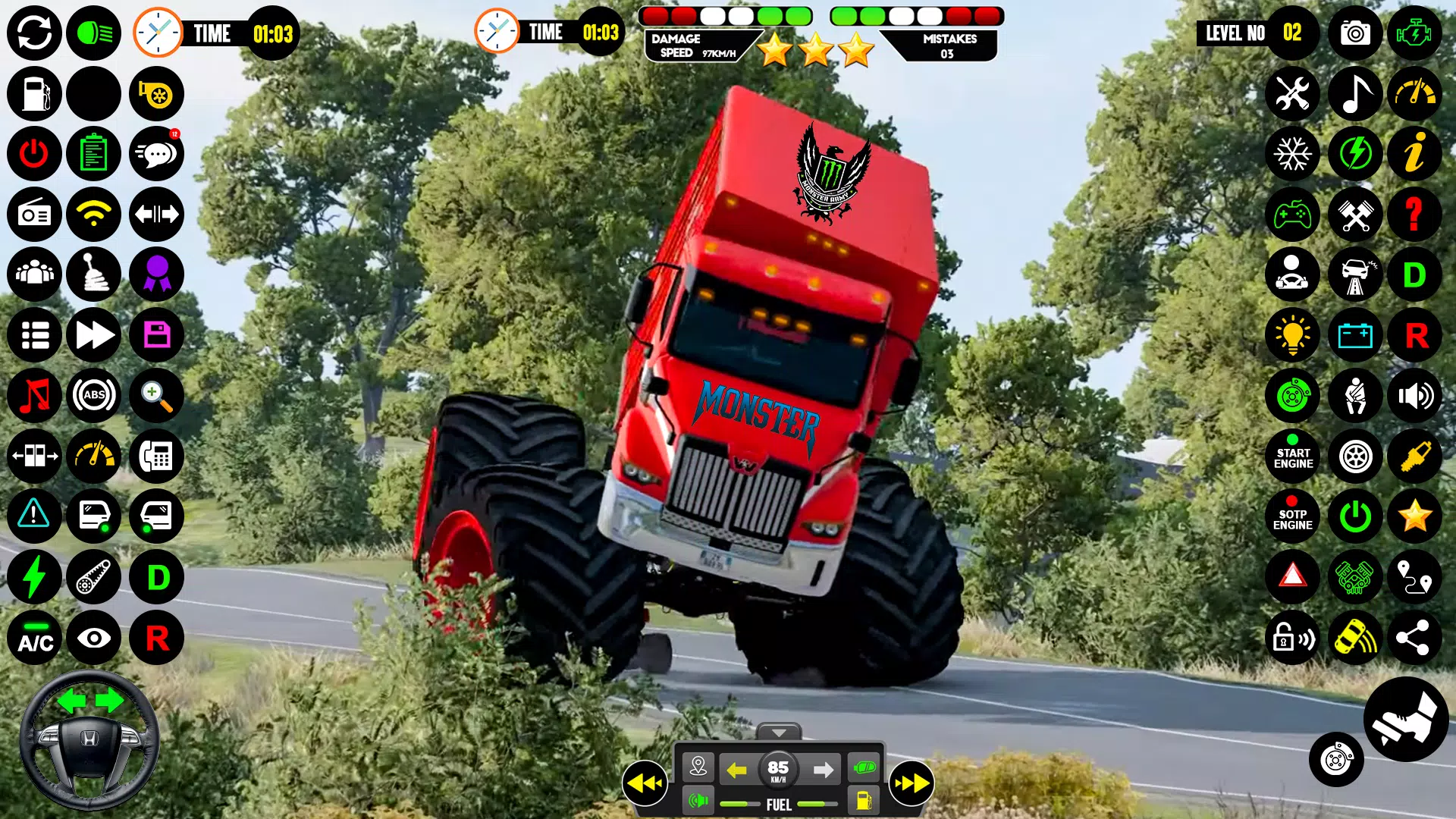 4x4 Monster Truck Game - Derby Captura de tela 1