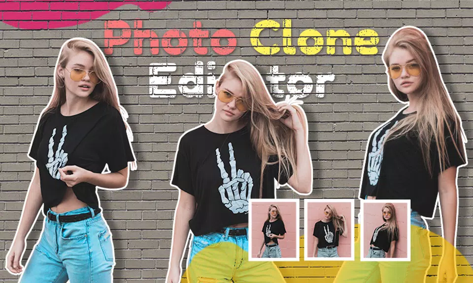 Photo Clone App twins Editor スクリーンショット 1