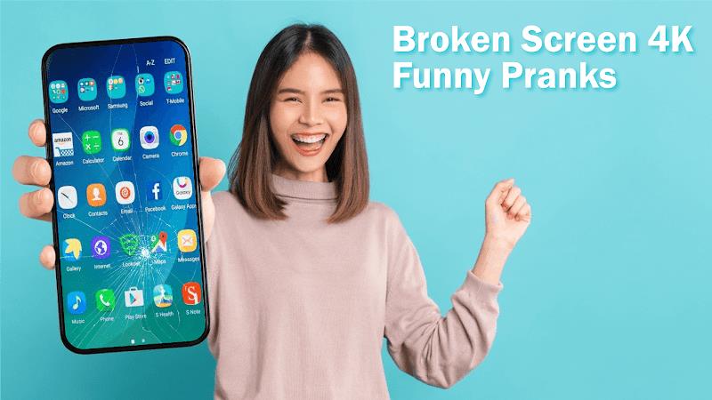 Broken Screen 4K Pranks Funny Ảnh chụp màn hình 4