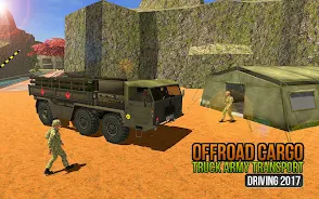 Offroad US Army Truck Driving Capture d'écran 3